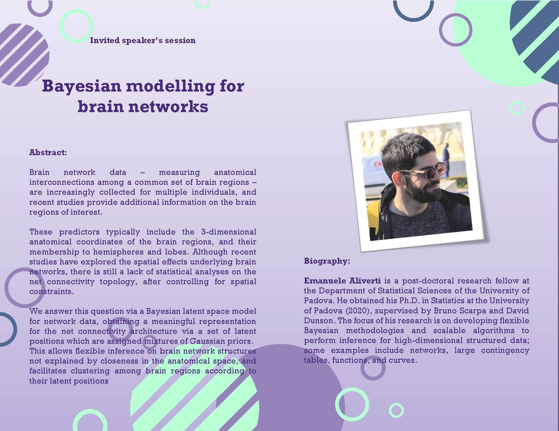 Bayesian modelling for brain networks
