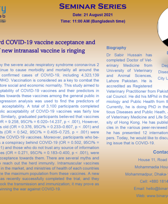 Attitude toward COVID-19 vaccine acceptance and the bell of new intranasal vaccine is ringing